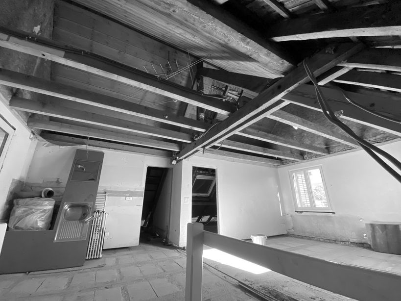 balkenlage, dachaufbau