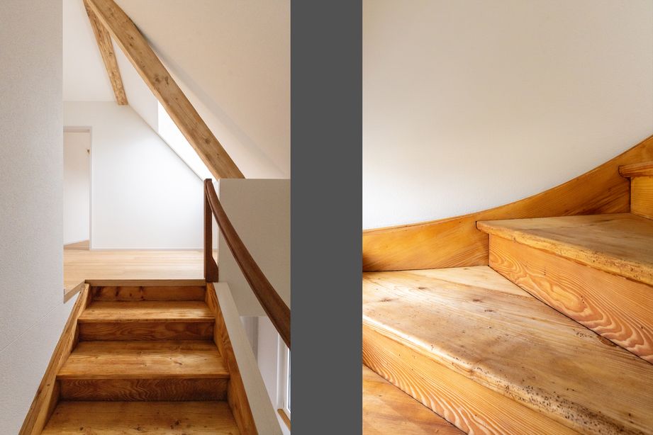 Aufbereitete Treppe von Einfamilienhaus